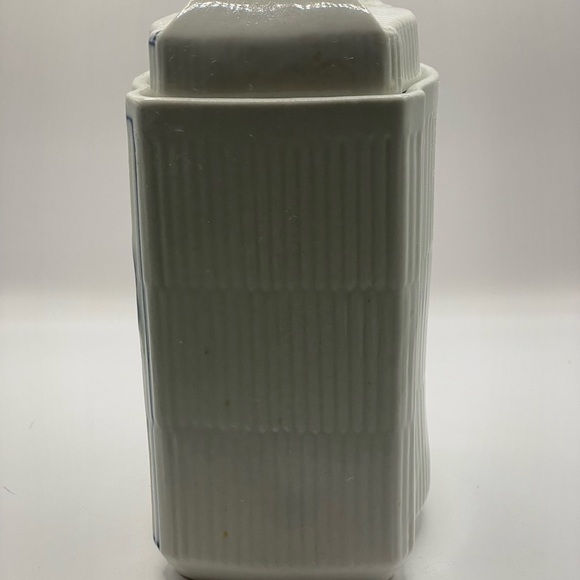 Extremely RARE 1920's French Vintage Porcelin box or Canister with Lid Antique - Picture 4 of 12